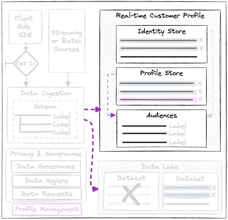 Profile management tools for licence compliance